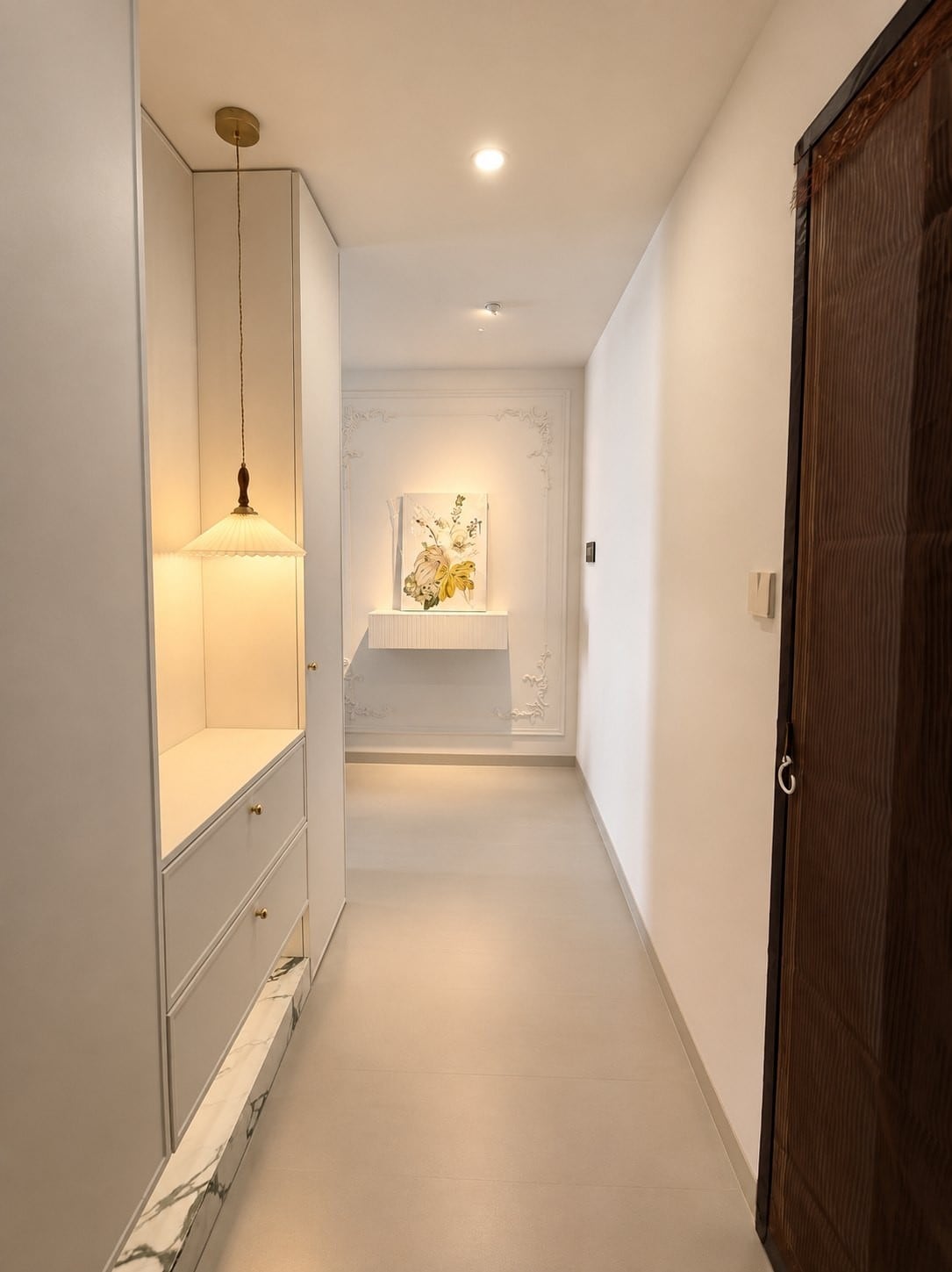 惠邦125㎡法式住宅过道实景